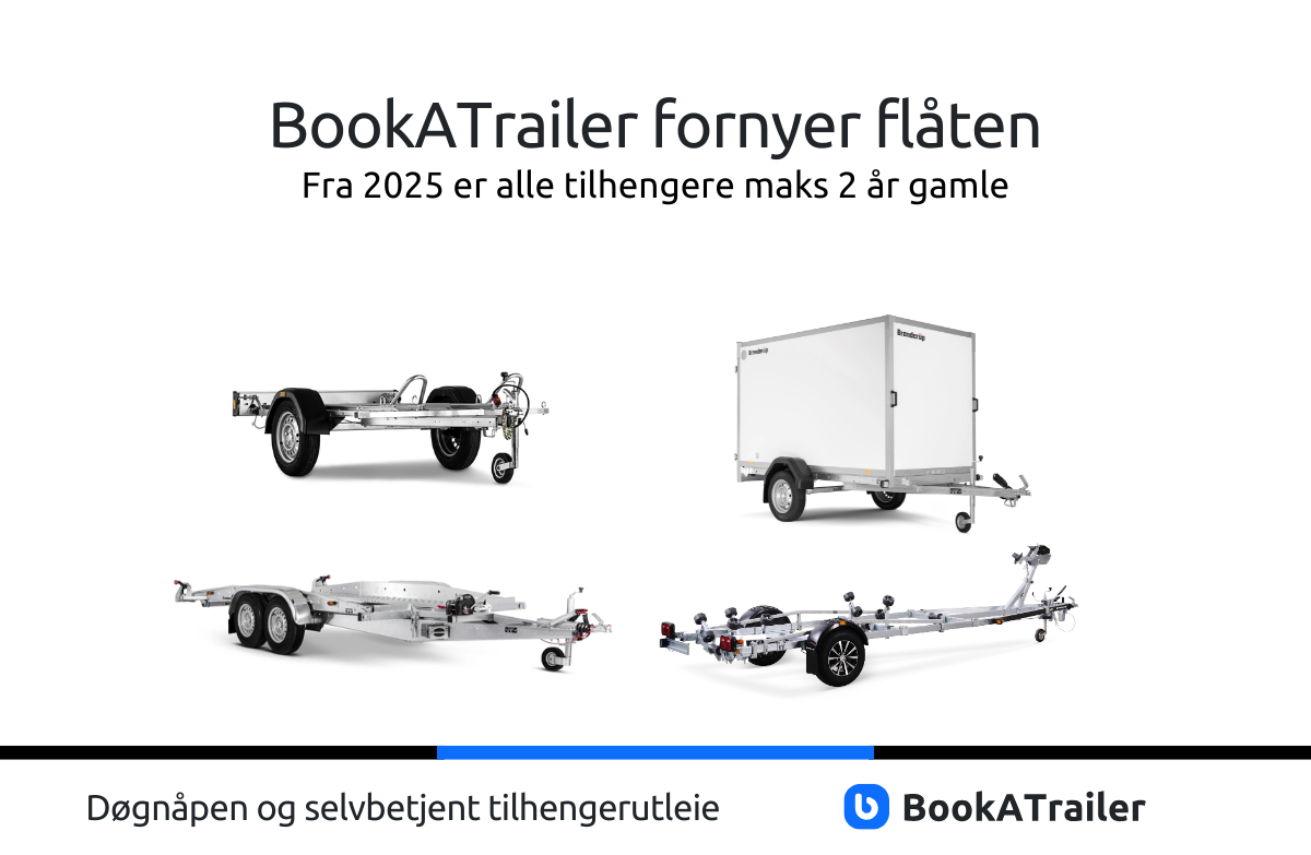 BookATrailer oppgraderer til Brenderup tilhengere